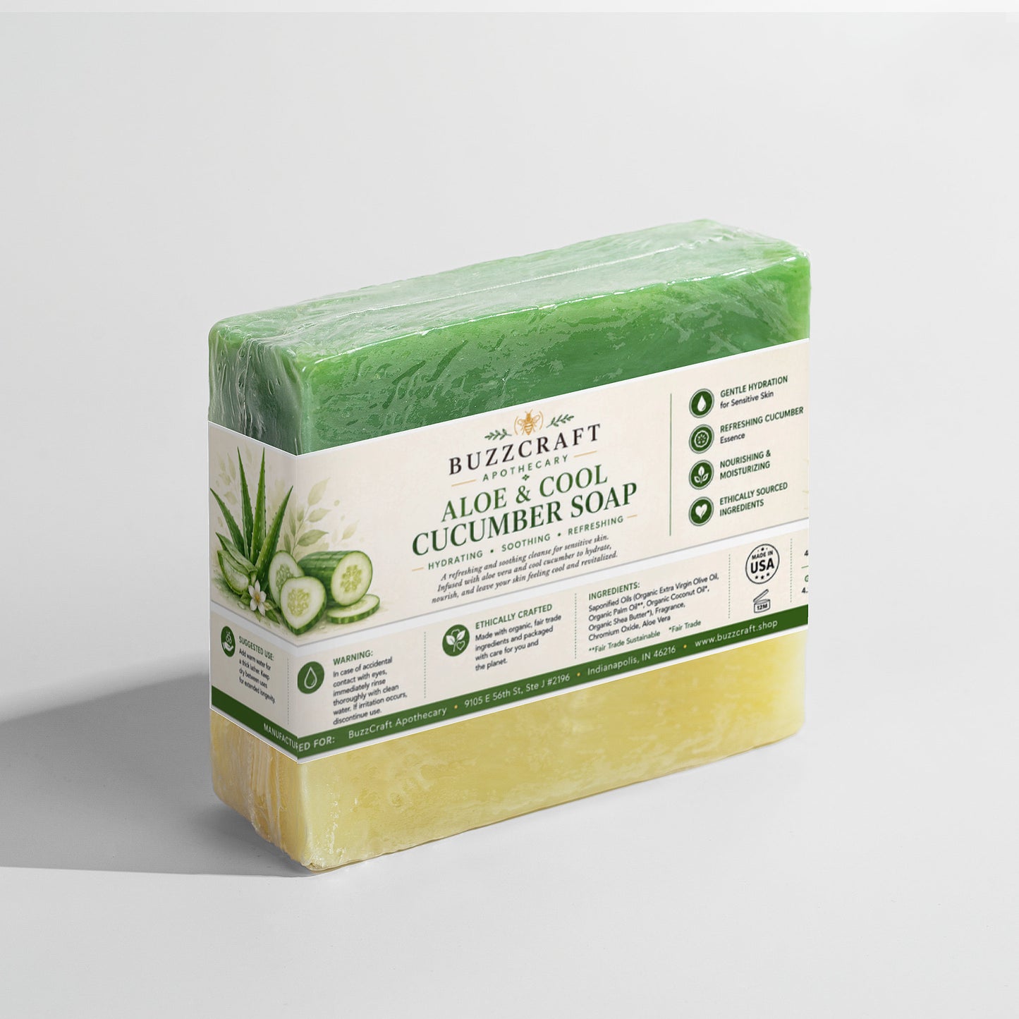Aloe & Cool Cucumber Soap - Personal Care and Beauty