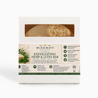 Exfoliating Hemp & Luffa Bar - Personal Care and Beauty