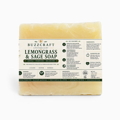 Lemongrass & Sage Soap - Bath