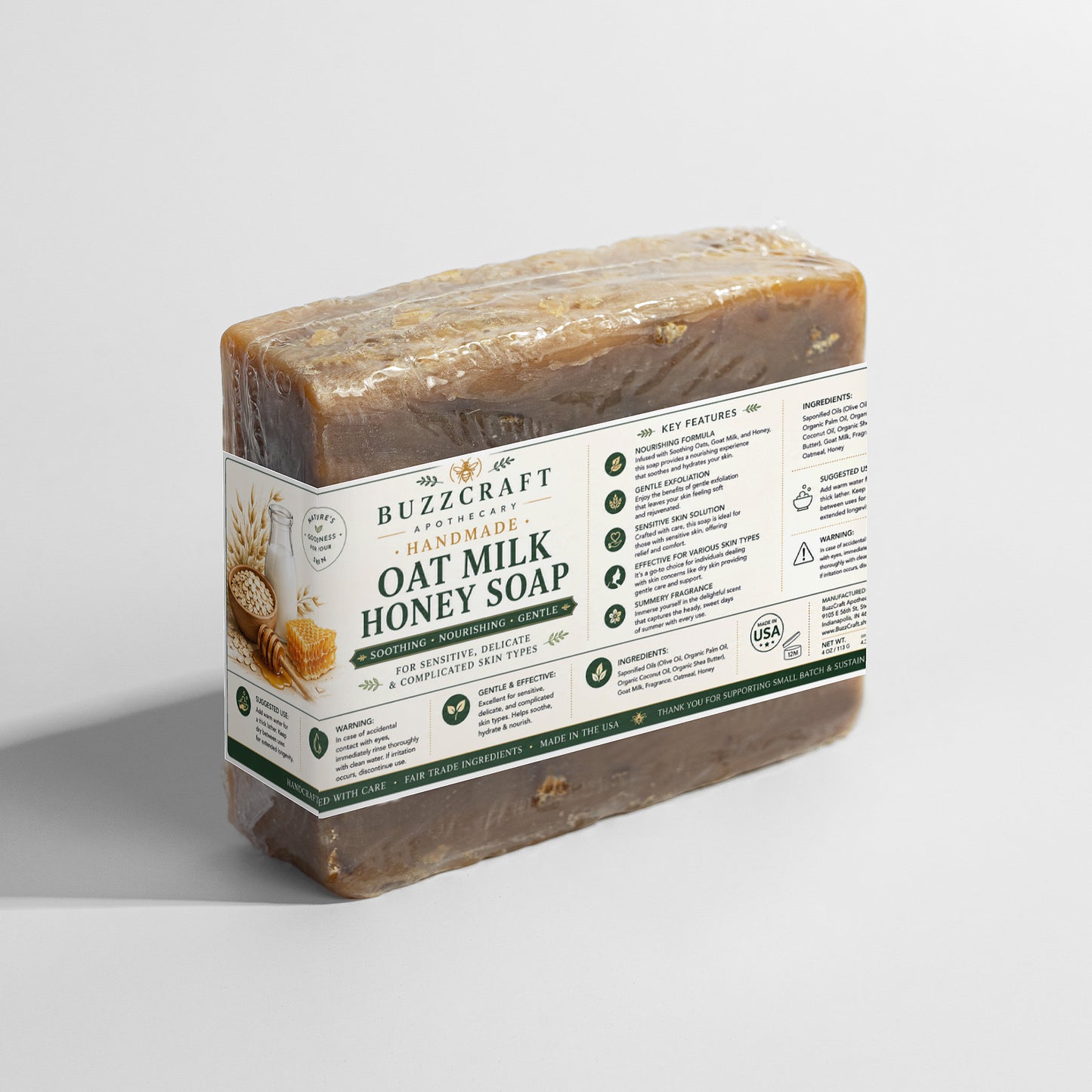 Oat Milk Honey Soap