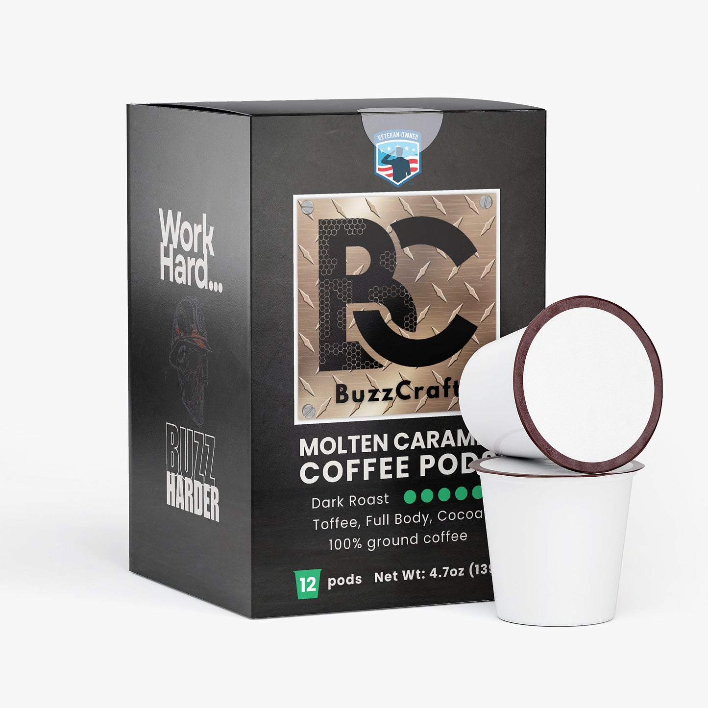 Molten Caramel Coffee Pods (Dark Roast)