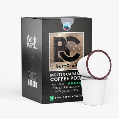 Molten Caramel Coffee Pods (Dark Roast)