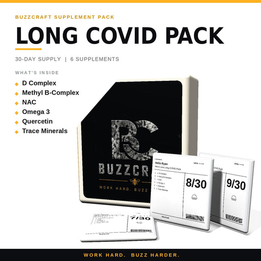 Long COVID Pack - BuzzCraft container and numbered daily pouches