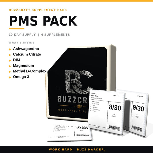 PMS Pack - BuzzCraft container and numbered daily pouches
