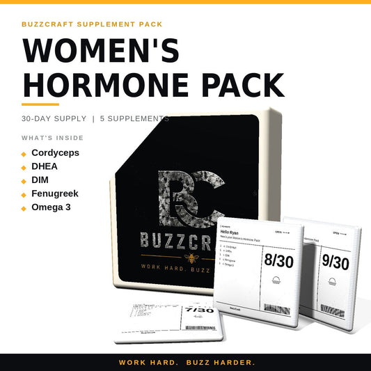 Women's Hormone Pack - BuzzCraft container and numbered daily pouches